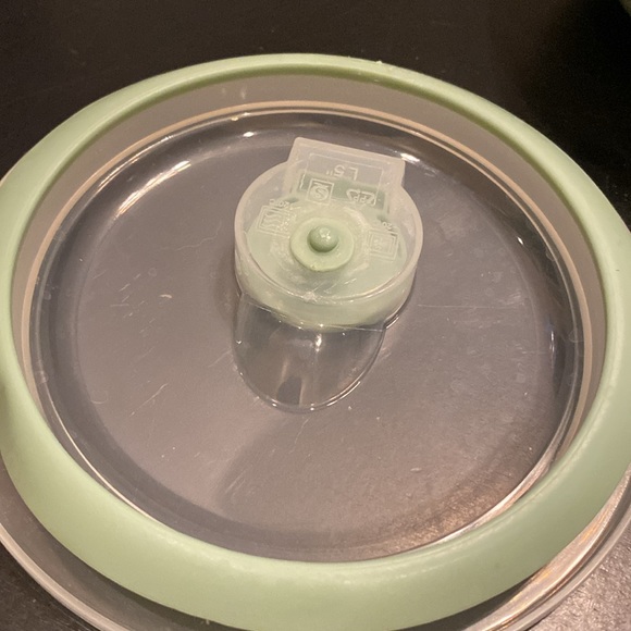 Souper bowl mug w/ vented lid Fall Bonfires falling leaves green color 22 oz - Picture 7 of 9